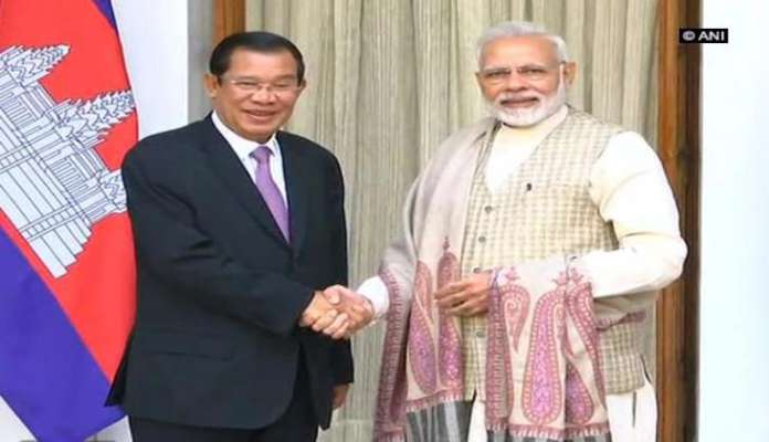 PM Modi meets Cambodian counterpart