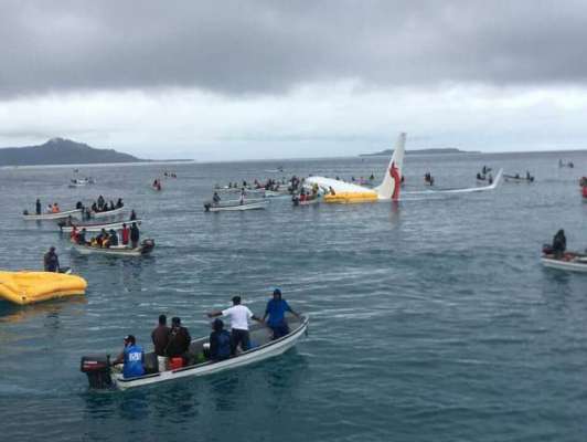 Plane Ditches Into Pacific Lagoon, Passengers Swim For Their Lives