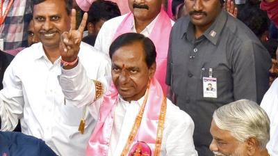 KCR is back in state, in one clean sweep