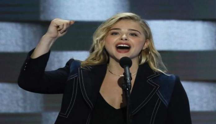 Chloe Grace Moretz dodges Louis CK misconduct question