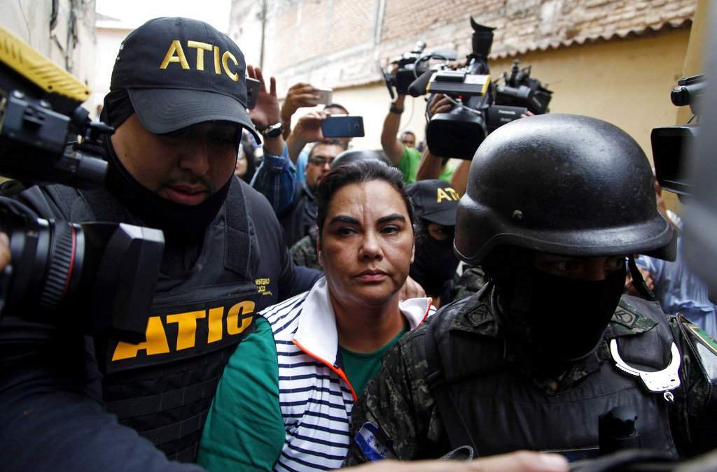 Honduras ex-first lady arrested for embezzlement