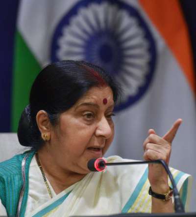 Sushma Swaraj leaves SAARC FMs meeting mid-way